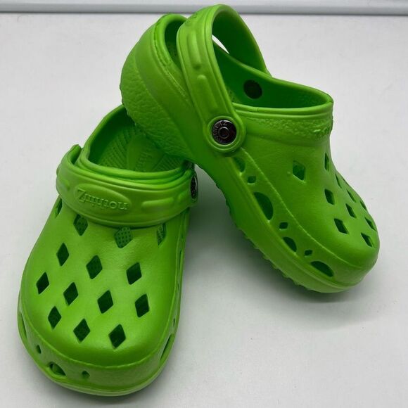 Nothinz Children’s Clog Neon Green C12 - Picture 2 of 5